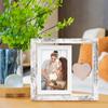 With Heart Pendant Desktop Photo Frame Wooden Photo Display Frame  Home Supplies