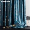 1 шт. NAPEARL 80% затемняющая роскошная бархатная ткань с горячим тиснением шторы для спальни гостиной домашнего декора