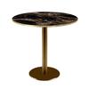 Round Table - Rome - Ø 70 Cm - Black - Glossy Finish - Contemporary Design