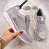 Fashion NEW Women's Wedges Sneakers Vulcanize Shoes Sequins Shake Shoes Fashion Girls Sport Shoes Woman Sneakers Shoes Woman Footwear