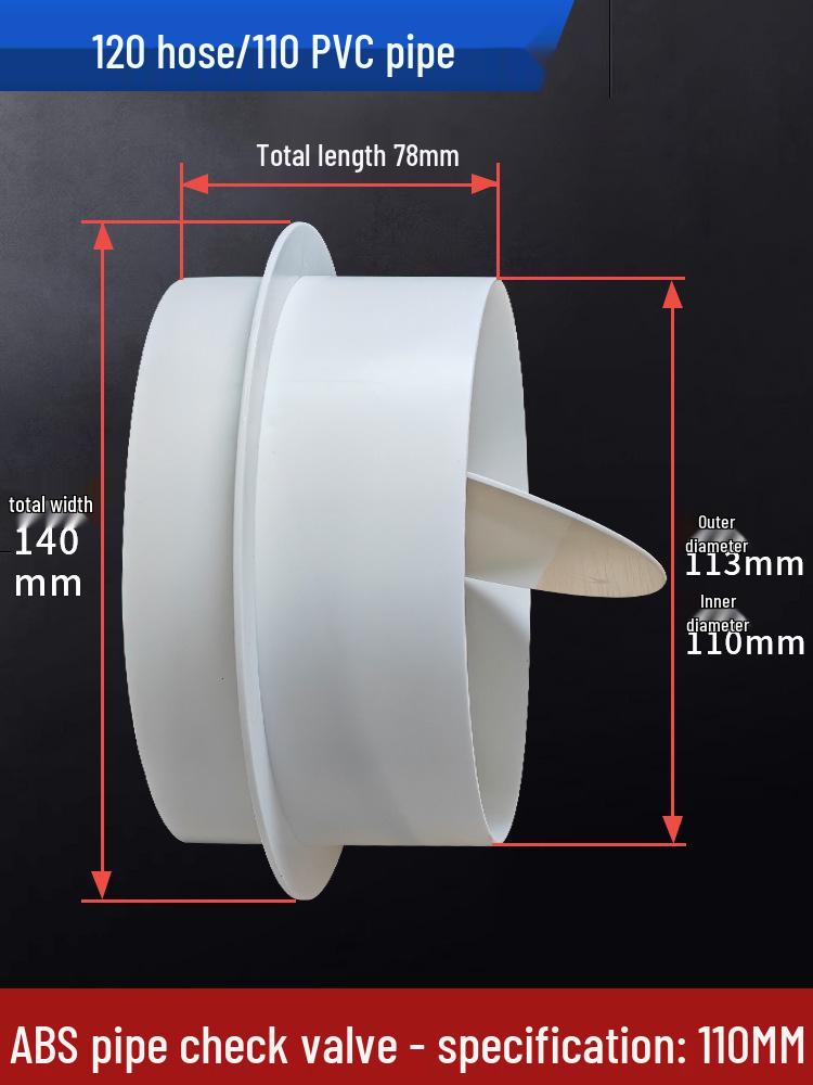 Bathroom Heater Exhaust Fan PVC One-Way Odor Backflow Valve