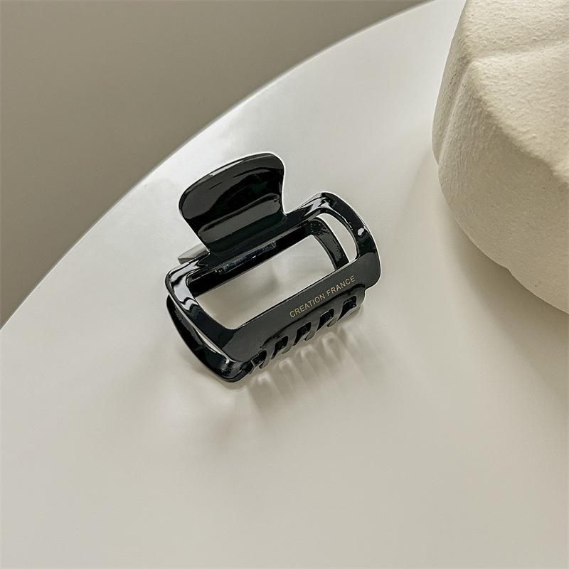 Новые ацетатные квадратные полые большие заколки-крабы для женщин, однотонные, с леопардовым узором, зажим-акула, женские аксессуары для волос