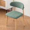 2pcs/set Curved Backrest Dining Chair Cover Split Type Chair Dust Protector  Home Decor