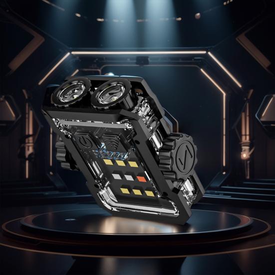 Dual LED Camping Light 600mAh USB Rechargeable 200LM Ultra Bright Flashlight Multi-function Portable Mini Outdoor Fishing Hiking Emergency Lamp