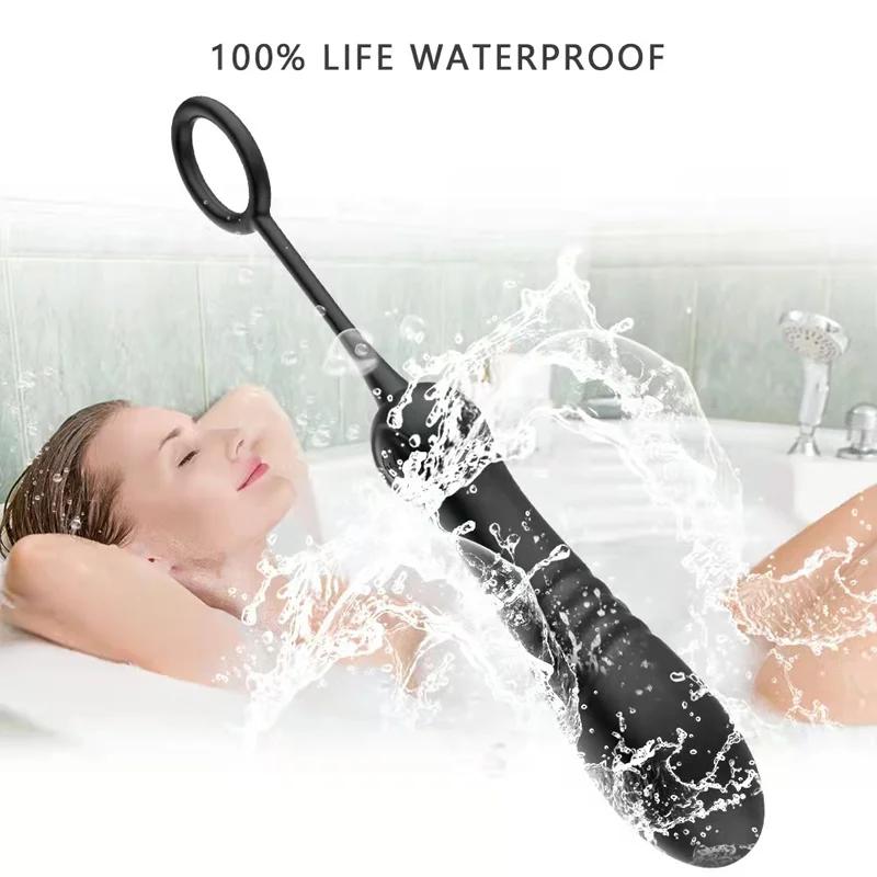 Вагинальный телескопический вибратор беспроводной стимулятор клитора и точки G, вибрирующее яйцо, дилдо, мастурбатор, секс-игрушка для женщин