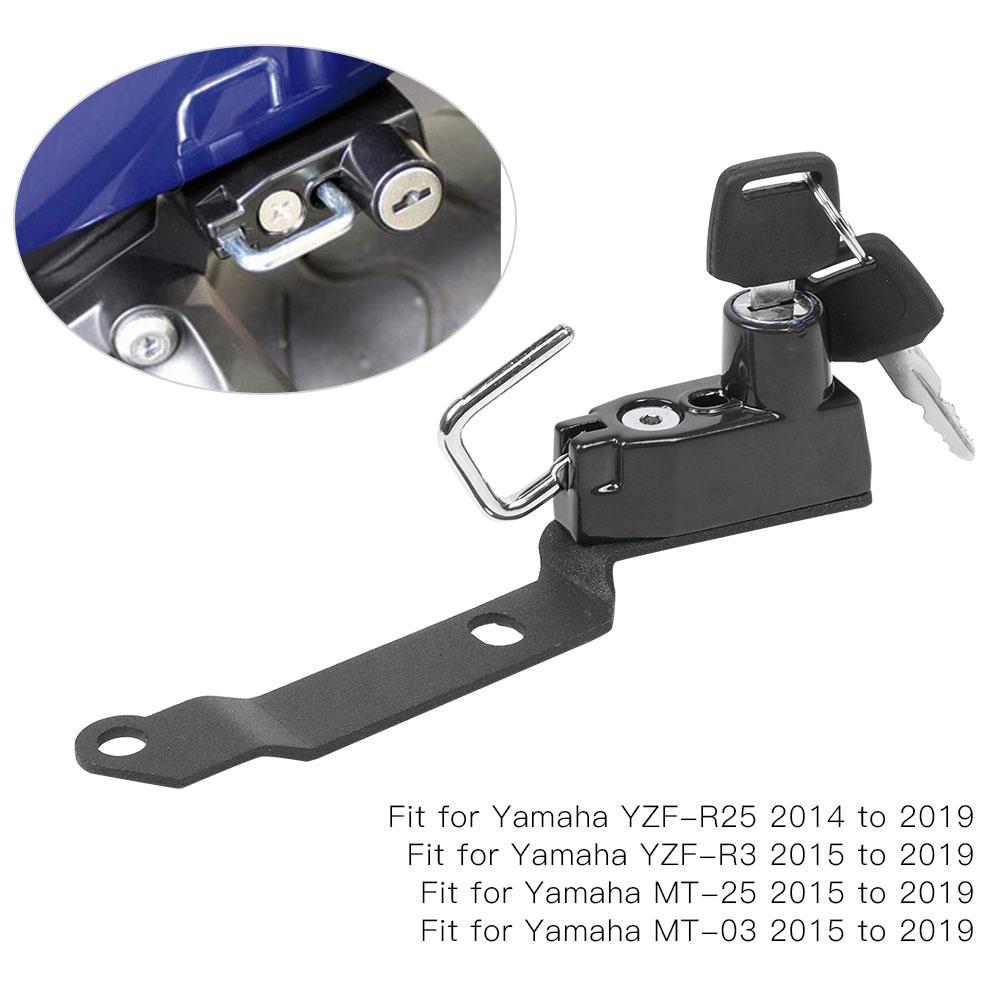 Aluminium Alloy  Anti Theft Security Helmet Lock Fits for Yamaha  MT25 MT03 YZF R25 R3  2014 2019  Motorcycle