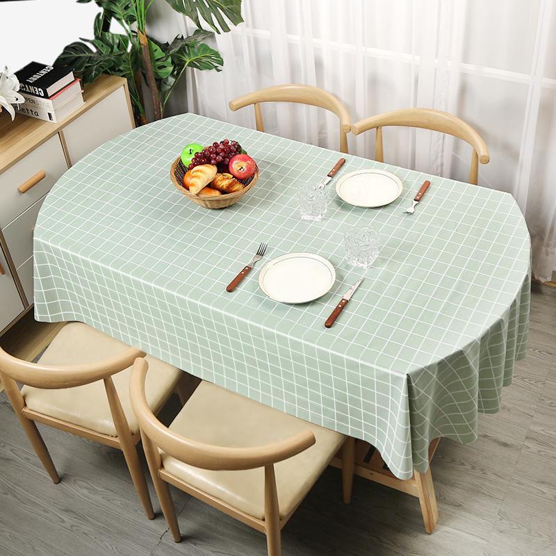 Овальная скатерть водонепроницаемая маслостойкая ПВХ крышка стола чехол декоративный обеденный стол кофейня свадебный декор красивая крышка стола