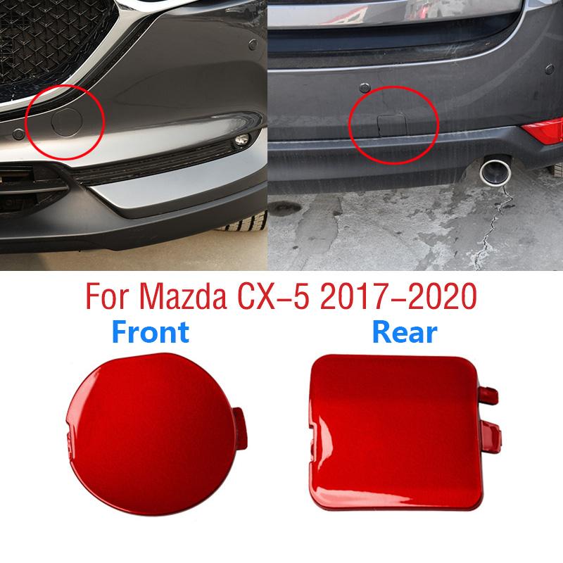 Для Mazda CX5 CX-5 KF II 2017 2018 автомобильный передний задний бампер буксировочный крюк крышка крышка проушины для прицепа