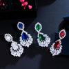 CMM Shiny AAA+ Cubic Zirconia Chandelier Drop Earrings for Brides