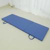 Gymnastic mattress Satellite 180x60x5 cm three-piece - navy blue