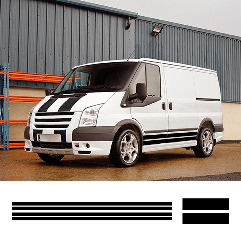 4 шт./лот Автомобильные наклейки для Ford Transit MK6 MK7 Тюнинг Аксессуары Защита Автодом Спортивная графика Винил Капот Двигатель Наклейки
