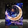 5D Diy Diamond Painting Night Starry Sky Moon Cross Stitch Set Full Diamond Embroidery Mosaic Art Picture of Rhinestones Decor Gift