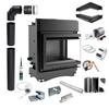 Corner Water Fireplace KRATKI MAJA RIGHT 8 kW FI180 + Pipes & Kit