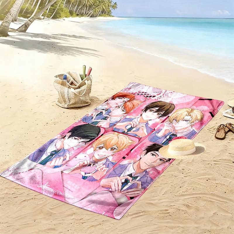 Ouran High School Host Club 2D Flat Print Beach Towel, Large Soft Quick Dry Towel for Beach Camping SwimmingDSTJ0925519