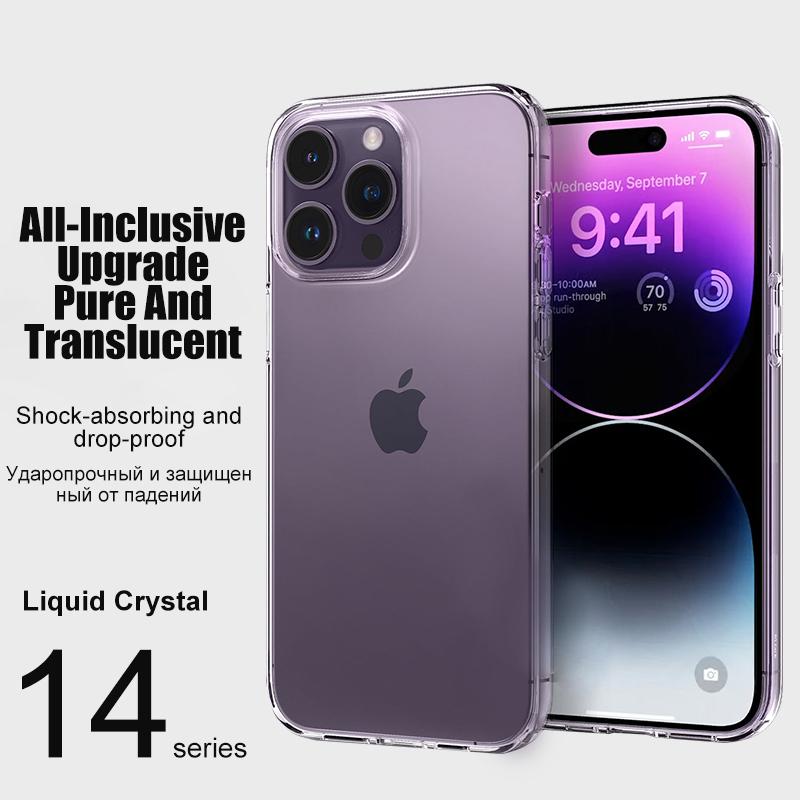 Прозрачный чехол для телефона iPhone 14 11 12 13 15 Pro Max Прозрачные силиконовые чехлы для iPhone 15 14 12 13 Mini XR X XS 8 7 Plus Чехол