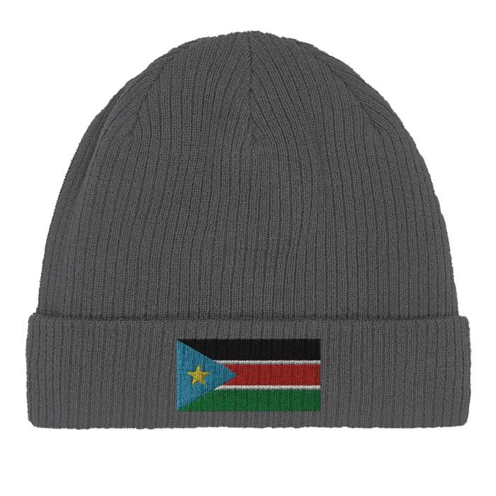 Bonnet Drapeau Soudan Du Sud En Gris