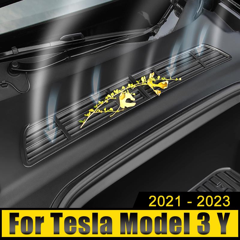 Для модели Tesla 3 Y 2022 2023 2024 автомобильный воздухозаборник защитная крышка впускного отсека двигателя защитный патч фильтр изоляция экрана