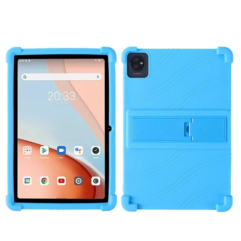 4 утолщенных Cornors Kids Safety Funda для Blackview Tab A7 Kids 2023 10,1 "Ударопрочный силиконовый чехол для планшета ПК с подставкой