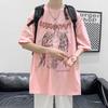 Хлопковые футболки унисекс 5XL Белая оверсайз футболка унисекс Летняя повседневная одежда Модные футболки с принтом букв для унисекс Мужская одежда