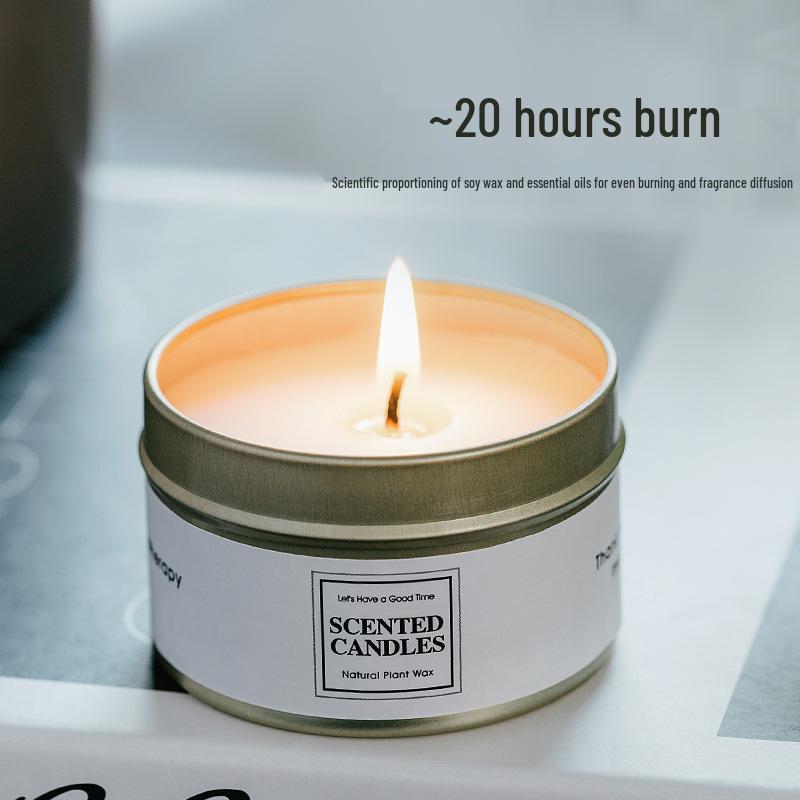High-Quality Tinplate Aromatherapy Candles: Long-lasting and Elegant Scented Decor for Birthdays and Bedrooms