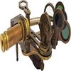 Brass Navigation Instrument Sextant Navigation Marine Sextant In Leather Gift Box