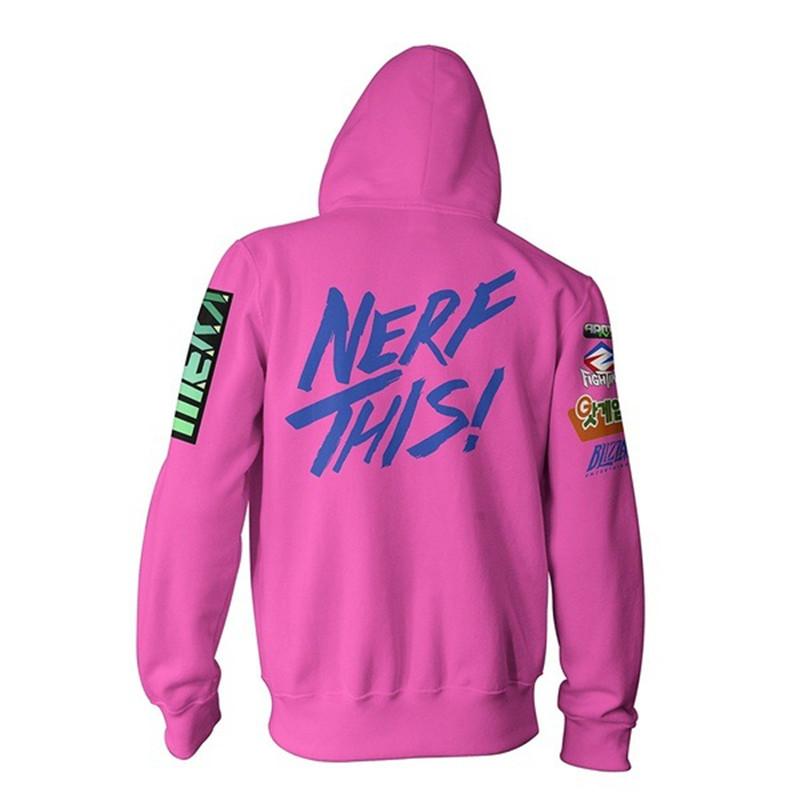 Halloween Costume Overwatch Hooded Sweatshirts Genji DV.a Lucio Full Zip Thin Hoodies Cool Pullover Coat Jacket Cosplay