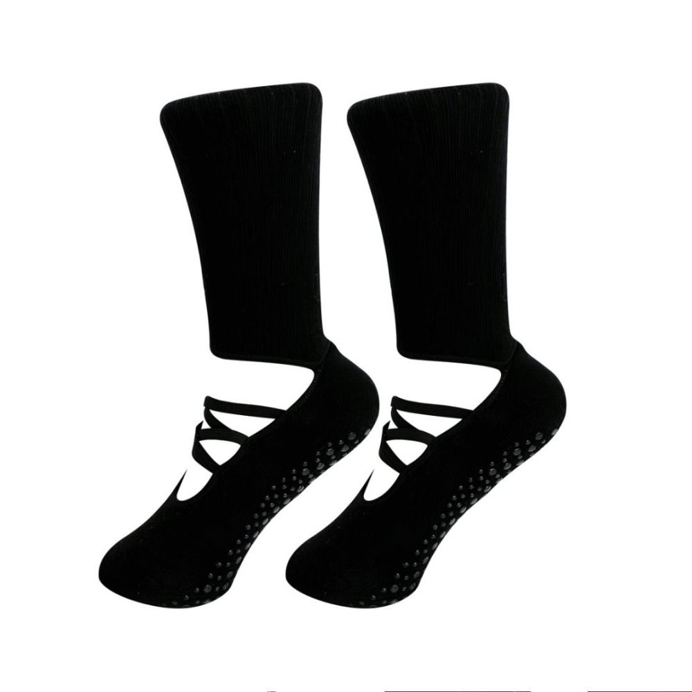 Breathable Fabric Grip Pilates Socks Mid Tube Length Harajuku Street Socks  Casual Wear