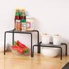 Single Layer Seasoning Bottles Shelves Hollow Iron Kitchen Storage Rack Cupboard