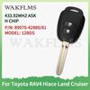 12BDS HYQ12BDP 12BDP For Toyota RAV4 TACOMA 2012 2013 2014 2015 2016 2017 2018 2019 Remote Car Key 314.4Mhz H Chip ASK TOY43