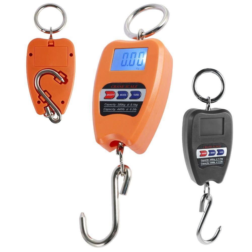 200KG Electronic Hook Scale Kg/Lb/N Mini Handheld Scale Digital Electronic Scale Luggage