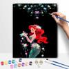Disney Oil Painting DIY Digital Painting The Little Mermaid Floral Art HandPainted Wall Decor for Living Room and Entryway.
