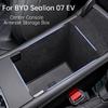 Для BYD Sealion 07 EV Центральная консоль Подлокотник Ящик для хранения Нижний органайзер Водонепроницаемый лоток Аксессуары для интерьера автомобиля