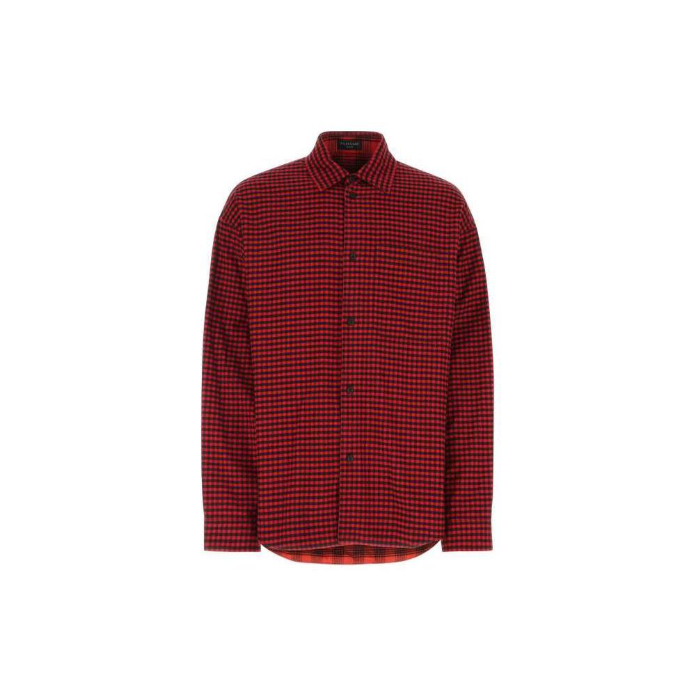 Balenciaga check-pattern long-sleeve shirt 720105TNM236400
