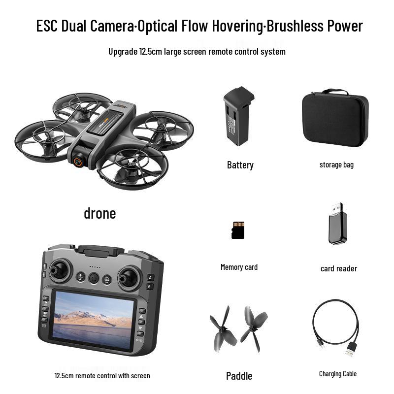 S156 Optical Flow Racing Drone with Screen Control, Large-Size Brushless Quadcopter