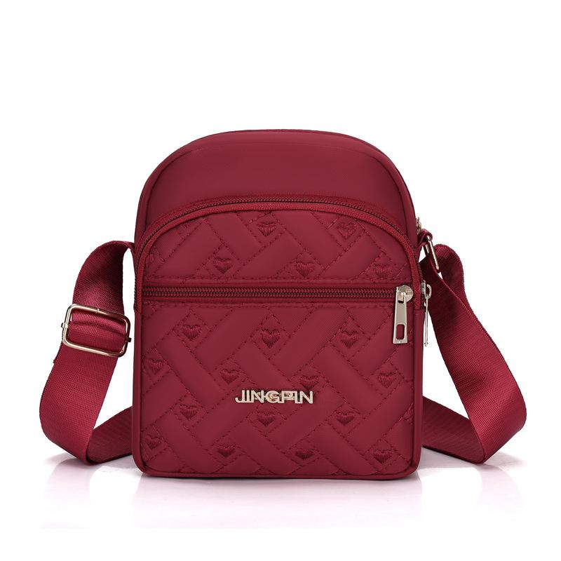 Women Crossbody Small Square Bag Female Girls Canvas Bag Student Shoulder Messenger Bag Woman Multi Pocket Small Satchel