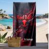 RB Leipzig FC Personalized Printed Beach Towel Soccer Logo Support Custom Name Text Absorbent Towel For Sport Travel Special Gift