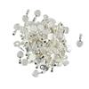 100 Pieces Shiny Heart Glue On Bails Setting For Necklaces Earring Pendant Jewelry Design