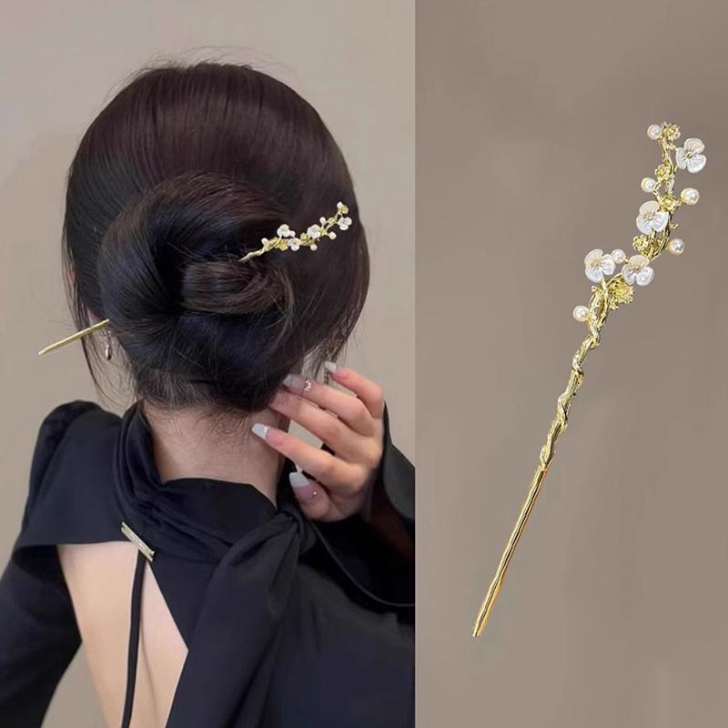 Древние палочки для волос, старинные китайские женские палочки для волос, женские жемчужные украшения, палочки для волос, головной убор ханьфу, шпильки, аксессуары