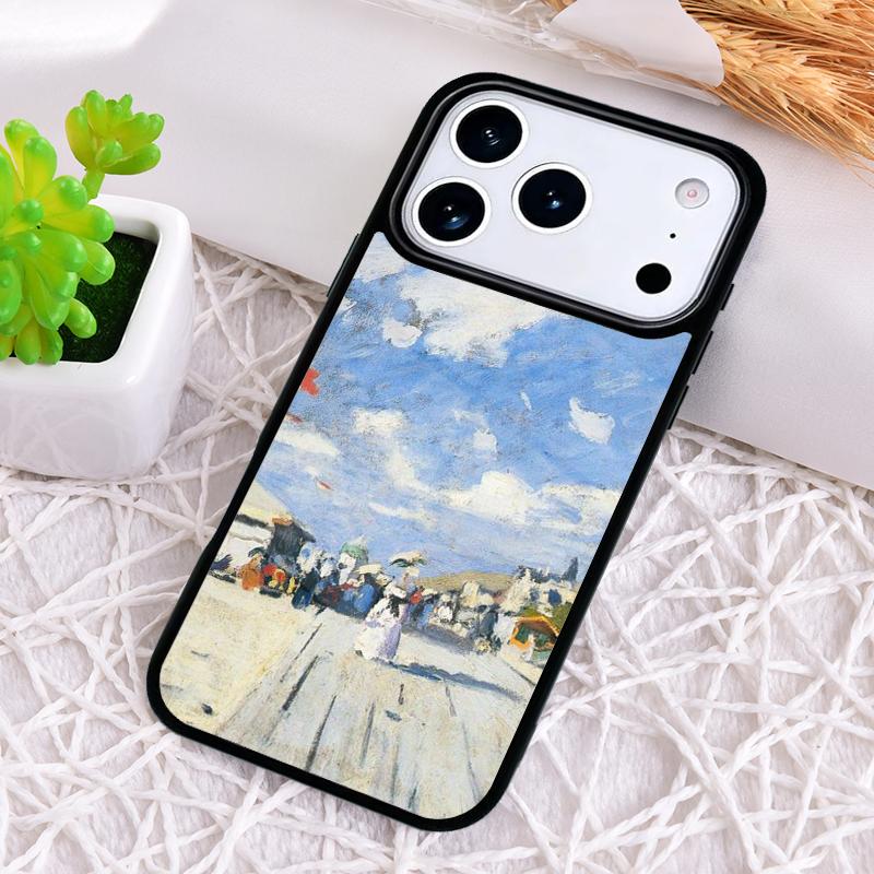 Monet Oil Painting Shockproof Phone Case for iPhone 17 Air 16e 15 11 12 14 13 Pro Max Cover Coque