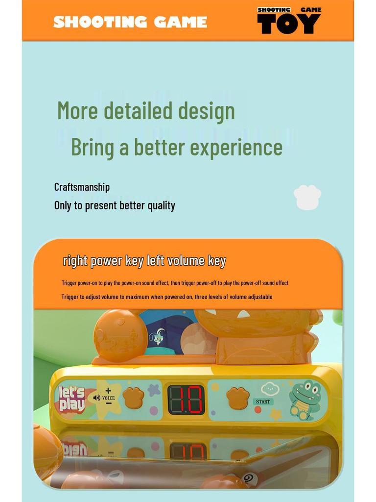 Multifunctional Dinosaur & Crocodile Marble Game: Parent-Child Table Competition Toy