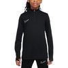 Детский быстросохнущий дышащий свитер Academy Dri-Fit с длинным рукавом, черный, белый HJ3721-010