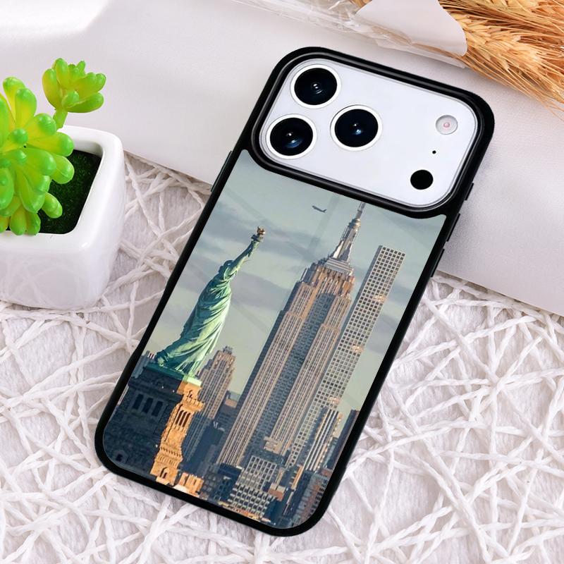 Чехол для телефона с принтом Нью-Йорка, противоударный, для iPhone 17 Air 16e 15 11 12 14 13 Pro Max, Cover Coque
