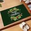 Merry Christmas Doormat Rubber Bathroom Kitchen Mat Garden Garage Door Floor Mat Non-Slip Carpet Entrance Rug