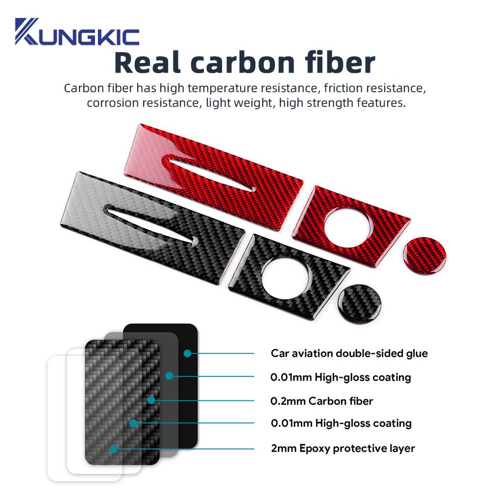 Нижняя панель для хранения в кондиционере автомобиля для Mercedes Benz SLK R171 2004 2005 2006 2007 2008 2009 2010 Наклейка-отделка из настоящего мягкого углеродного волокна