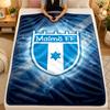 Фланелевое одеяло Malmö FF Теплое мягкое плед для использования дома на диване кровати гостиной