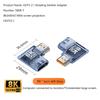 HOT! 2.1 Male To Female Adapter 8K@60Hz Male To Female Connector Up Down Angle 90 270 360 Degree For HDMI Cable PC Laptop HDTV