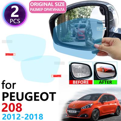 Для Peugeot 208 208GTI GTI 2012~2018 Полное покрытие Зеркало заднего вида Защитная пленка от дождя и запотевания Аксессуары 2013 2014 2015 2016 2017