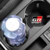 Car Cup Holder Pad PU Leather Slot Non-slip Coaster Mat Emblem for Toyota TRD GR Aygo Corolla Avensis Vios Yaris Mark-X Mirai Yaris