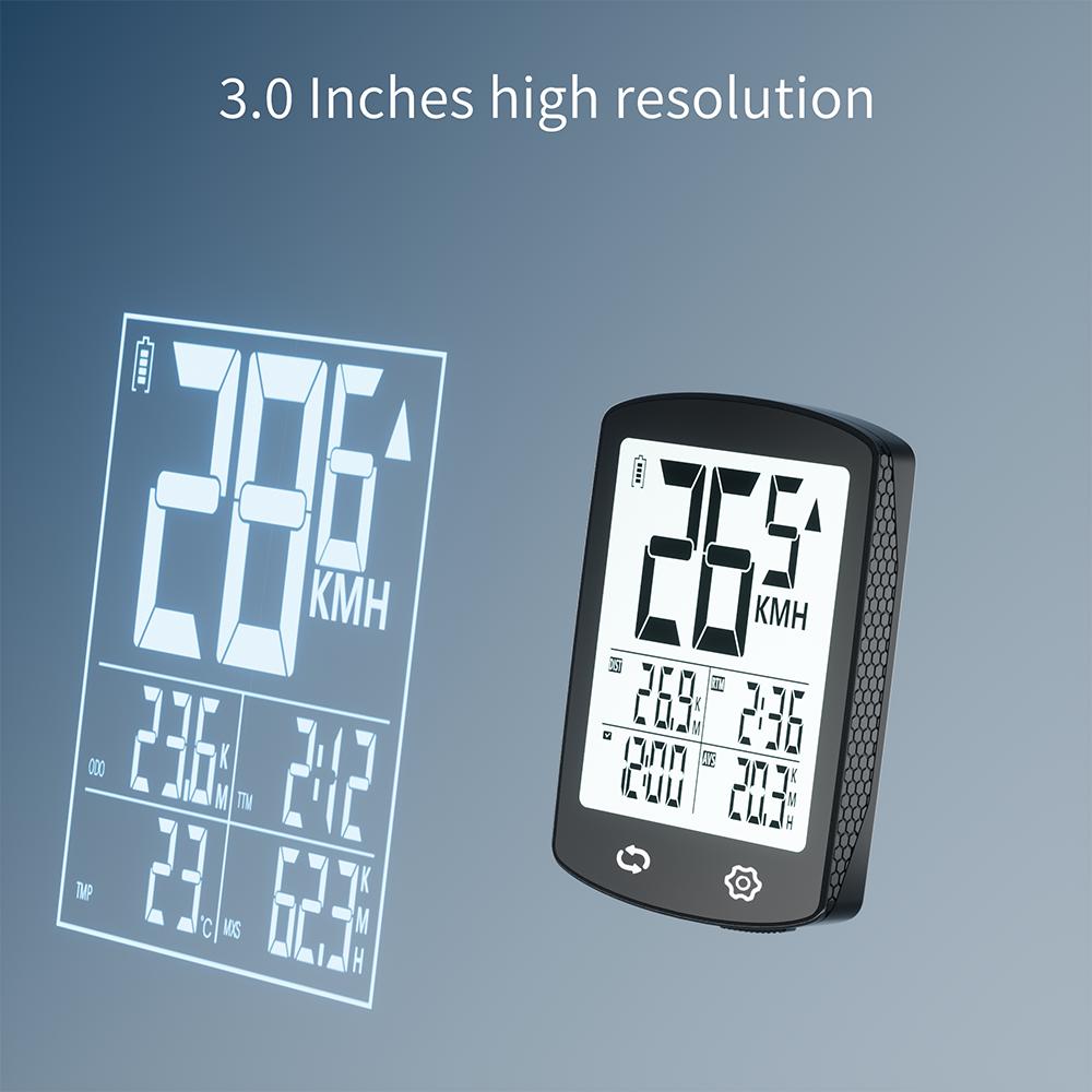 Large Screen Ultra-Long Standby Wireless Bike Computer USB Rechargeable Bicycle Speedometer Odometer Cycling Accessory 1