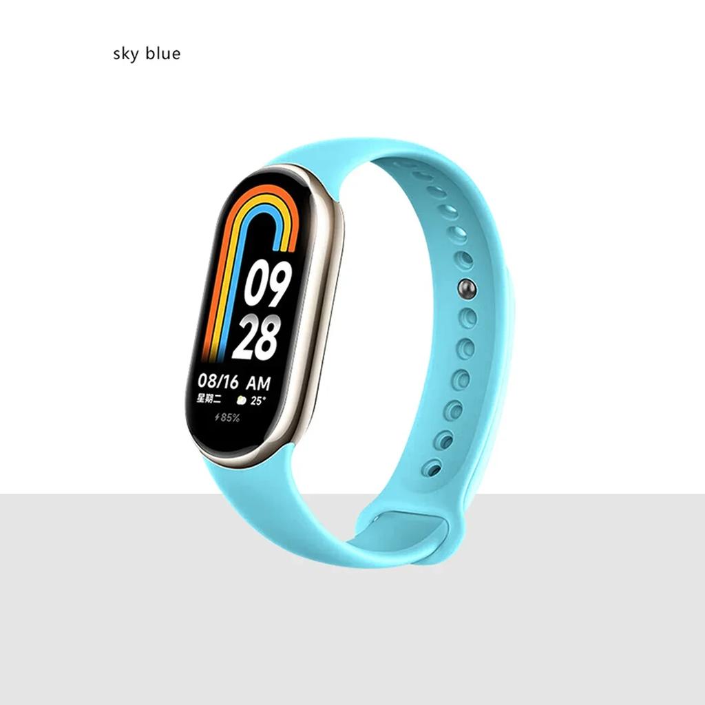 Ремешок для Xiaomi Mi Band 8/8 NFC Браслет Силиконовый Наручный Miband 8 NFC Замена pulsera correa Спортивный ремешок для Mi Band 8